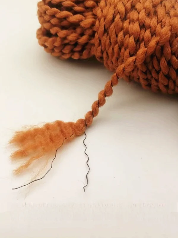 Handmade Felt Wool Fce Ball DIY Doll Curly Hair Teddy Dog iny Felt Wool Fabric Home Sewing Crt Kit from Liaoning China