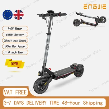 Monopattino Elettrico ENGWE Y400, Batteria 648Wh, Motore 500W, Autonomia 50KM, Pneumatici Fat 10*2.75 Pollici, E-Scooter Impermeabile IPX5