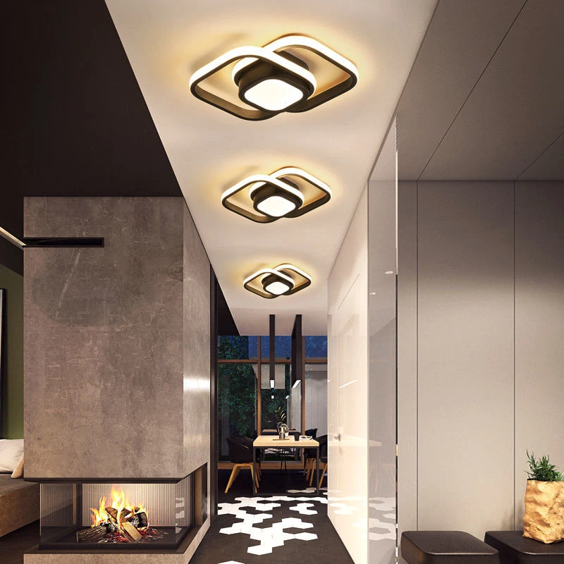 Modern LED Ceiling Lamp for Bedroom Corridor 36W 32W 20W Indoor LED Ceiling Lighting Fixture with Acrylic for Balcony Foyer
