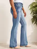 New Women's Casual Button Pocket Jeans - High-Quality Straight-Leg Denim Pants for Everyday Wear - Best-Selling Trendy Jeans for - Image 4