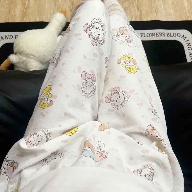 Koala pyjamabroek voor dames van katoen losse loungebroek_voghion.com