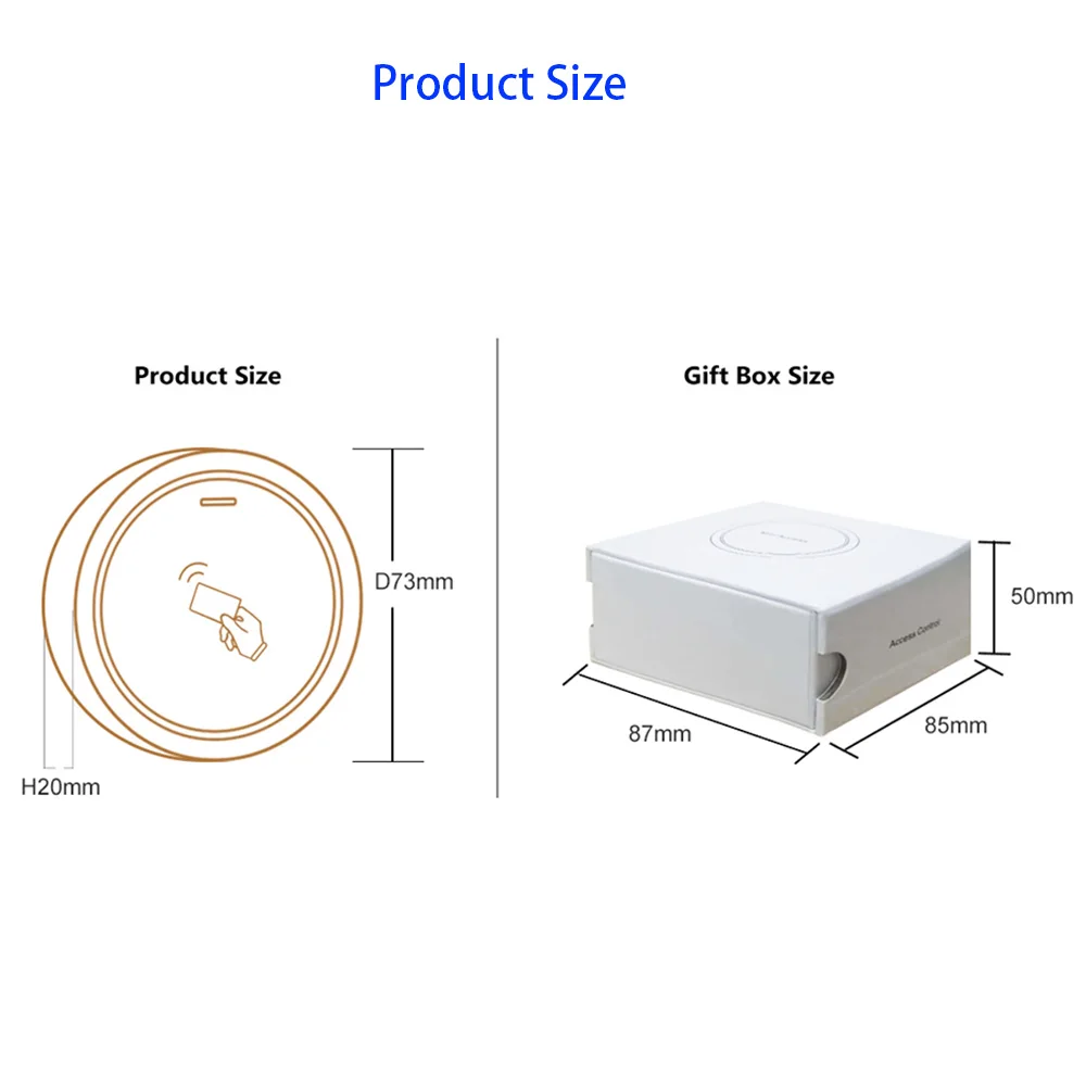 TTLock Mini Smart Access Control RFID Reader 13.56Mhz IC S7 Access Control Card