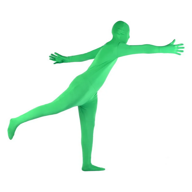 Green Screen Suit Chroma Key Jumpsuits for Movie Tiktok Video Invisible