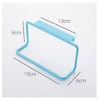 Plastic Hanging Holder Multifunction Towel Rack Cupboard Cabinet Door Back Home Storage Organizer Kitchen Accessories 1pc 6