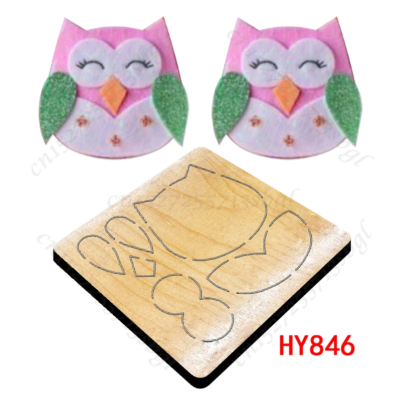 Marianne Design COL1475 Collectables - Fustella Gufo In Rosa Per Creazioni In Rilievo Su Carta E Feltro
