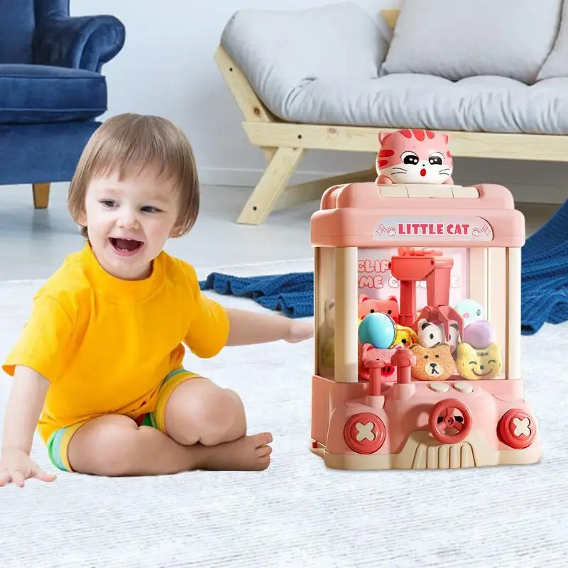 Claw Machine Arcade Toy Led Light Candy Vending Grabber Candy Vending Grabber Mini Vending Machine for For Ages 3 Kids Toy 2