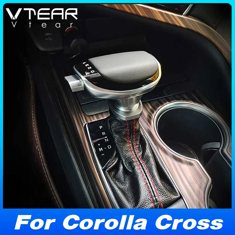 

Vtear Car Gear Head Cover Interior Shift Knob Non-Slip Grip Handle Protective Accessories Replace Part For Toyota Corolla Cross