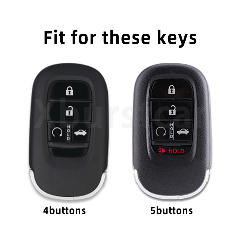 4 5 Buttons Soft TPU Car Key Case Cover Auto Shell Fob Holder For Honda Civic Accord HR-V CR-V CRV 2022 2023 Accessories 2