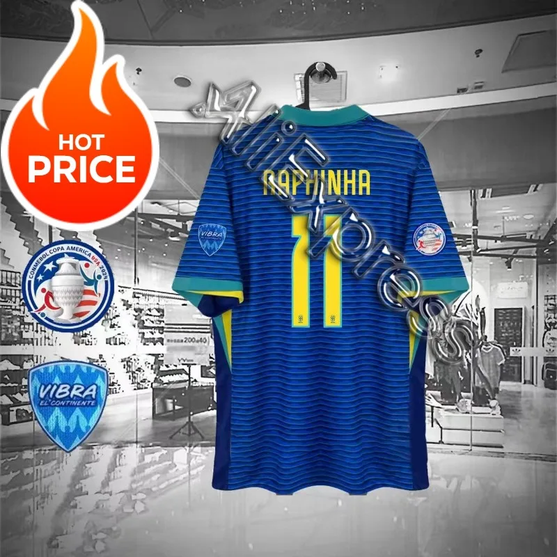 2025 Summer Brazil Jerseys Home and Away Fans Players Edition America Vinicius Cup Endrigo Rodrigo Quick-Drying T-Shirt Y2K 5