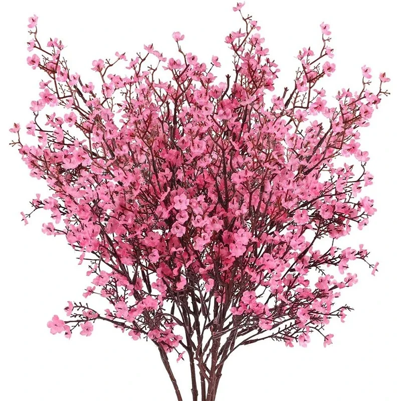 Rosa künstliche Blumenstrauß Sakura gefälschte Blume für Heimdekoration DIY Garten Hochzeit Dekoration Tischvasen künstliche Zweig Ornament – Detail 2