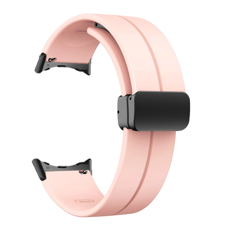 Silicone Magnetic Folding Buckle Sport Wristband Strap