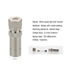 8mm Misting Fogger Nozzle 5pcs Orifice0.1mm-0.8mm with Quick Slip Lock Tee Connectors for Home Garden Irrigatiion Cooling System 3
