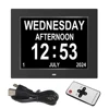 7 inch Digital Calendar Clock 12 Alarms Multi-Languages Table Clock Remote Control Alarm Clock Medicine Time Reminder for Elder 1