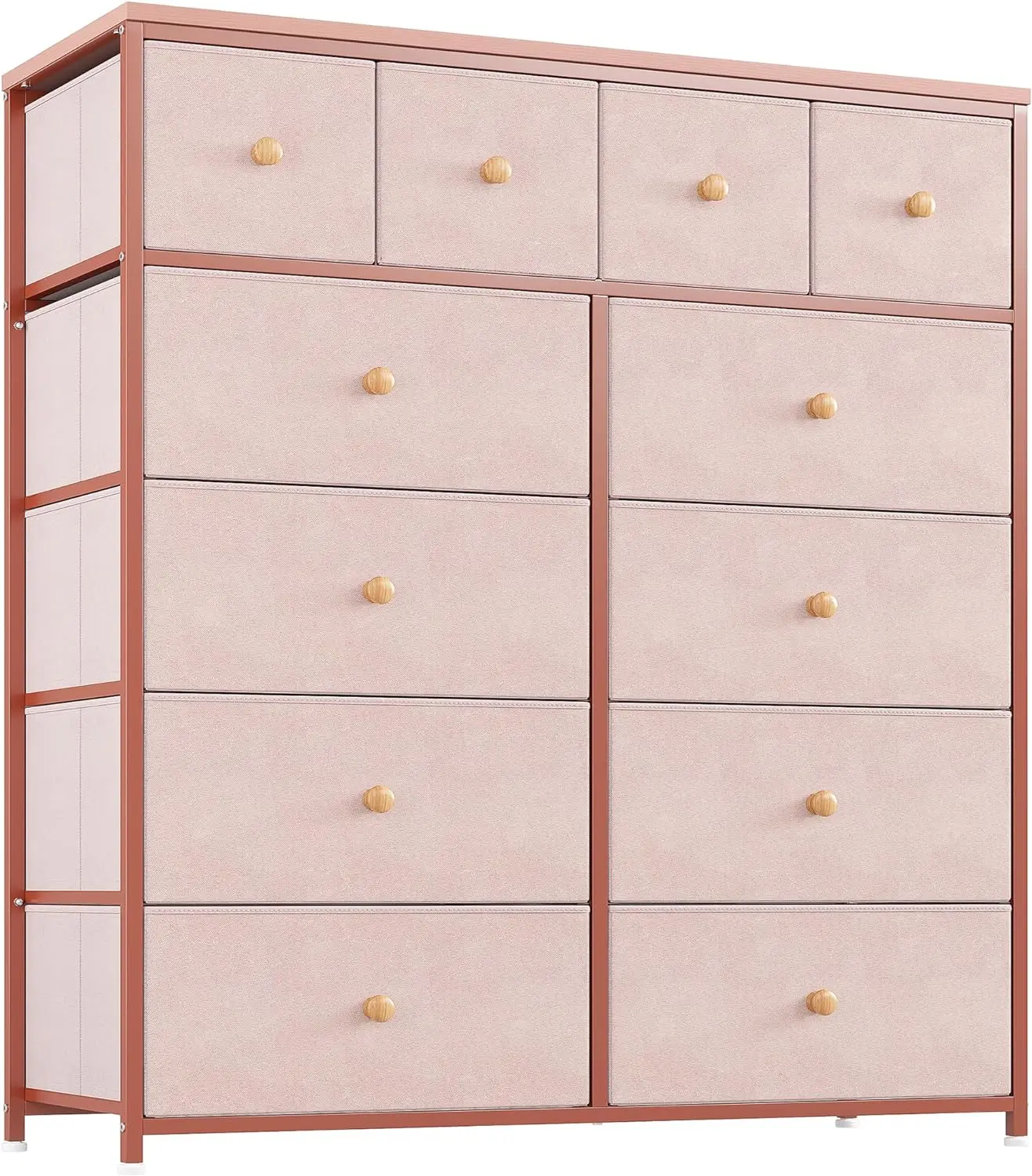

Dresser for Girls Bedroom with 12 Drawers, Dresser for Bedroom with Sturdy Frame and Wooden Top, Bedroom Dressers & Chests