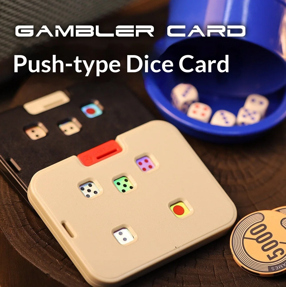 Gioco di carte meccanico con dadi, gioco da tavolo per feste, gioco di carte EDC, giocattolo antistress, regalo, dadi scuotibili
