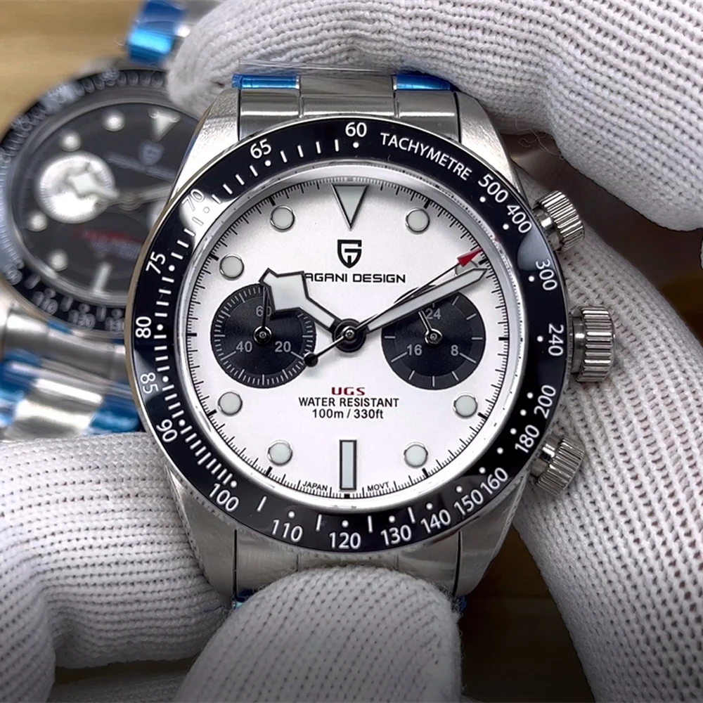 2022 New PAGANI DESIGN Panda Retro Dial Men's Watches Top Brand Luxury Sport Chronograph Men Quartz Wristwatches Sapphire mirror |