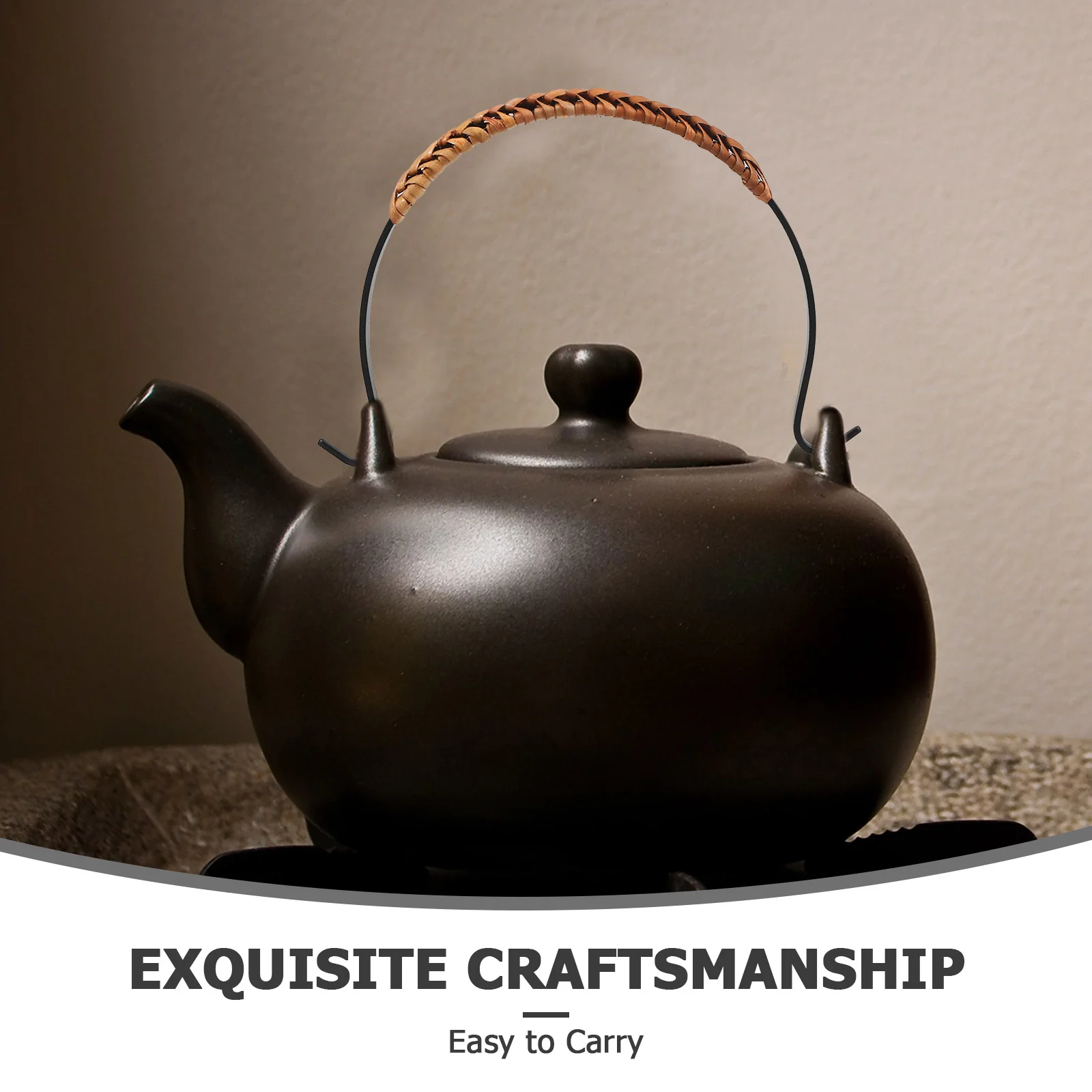 Compact Ergonomic Anti Scald Teapot Handle Wear Resistant Kettle Grip Daily Use Teapot Accessories Kitchen Dining Bar Sets Retro