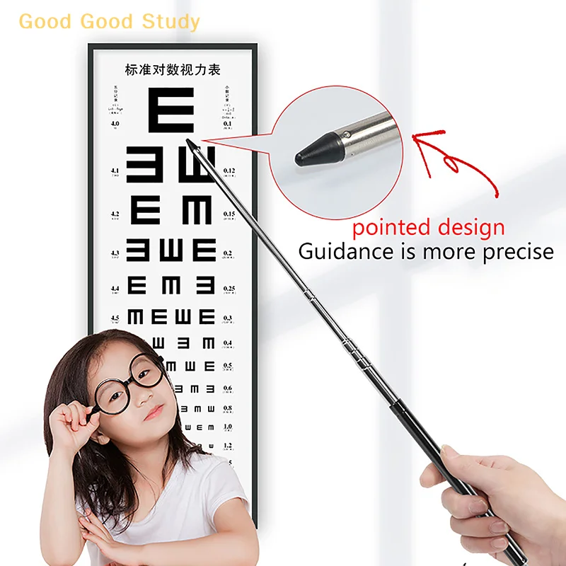 

1 Pc Classroom Presentation Retractable Pointer Stick For Presenter Handheld Portable Teaching Tool Vision Test Stick