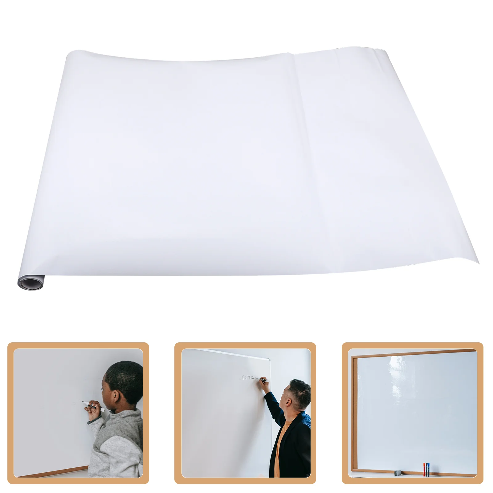 Magnetic Whiteboard Contact Paper Wall Stickers Portable Fridge Freezer  Drawing Blackboards Erasable - AliExpress