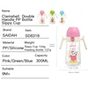 10oz Clamshell Baby Feeding Bottle Silicone Straw Spill-Proof Leak-Resistant Toddler Training Drinking Water Sippy Cup 4