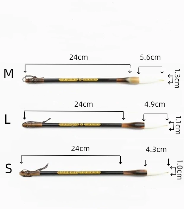 Chinesische Kalligraphie Malpin sel Wiesel Haar Wolle Haar mehrere Pinsel klerikale Schrift reguläre Schrift See Pinsel traditionell – Detail 1
