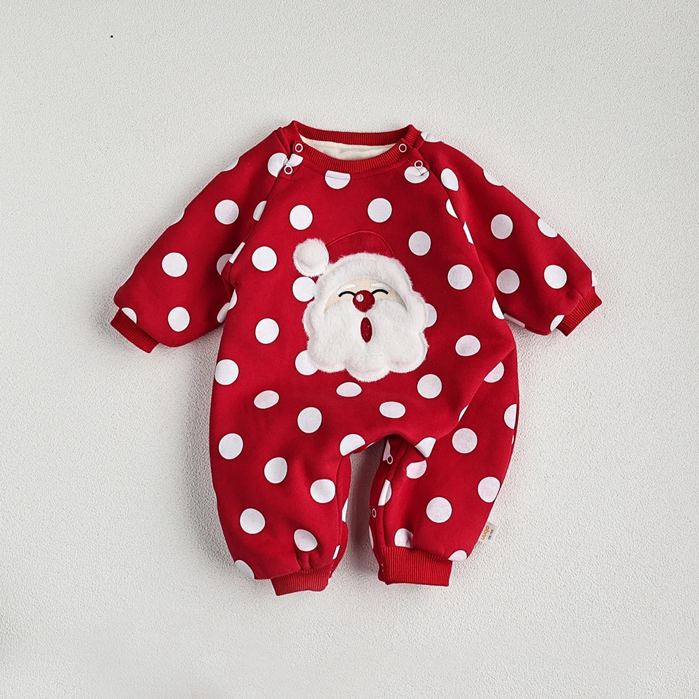 Warm Santa Claus Rompers for Baby Boys