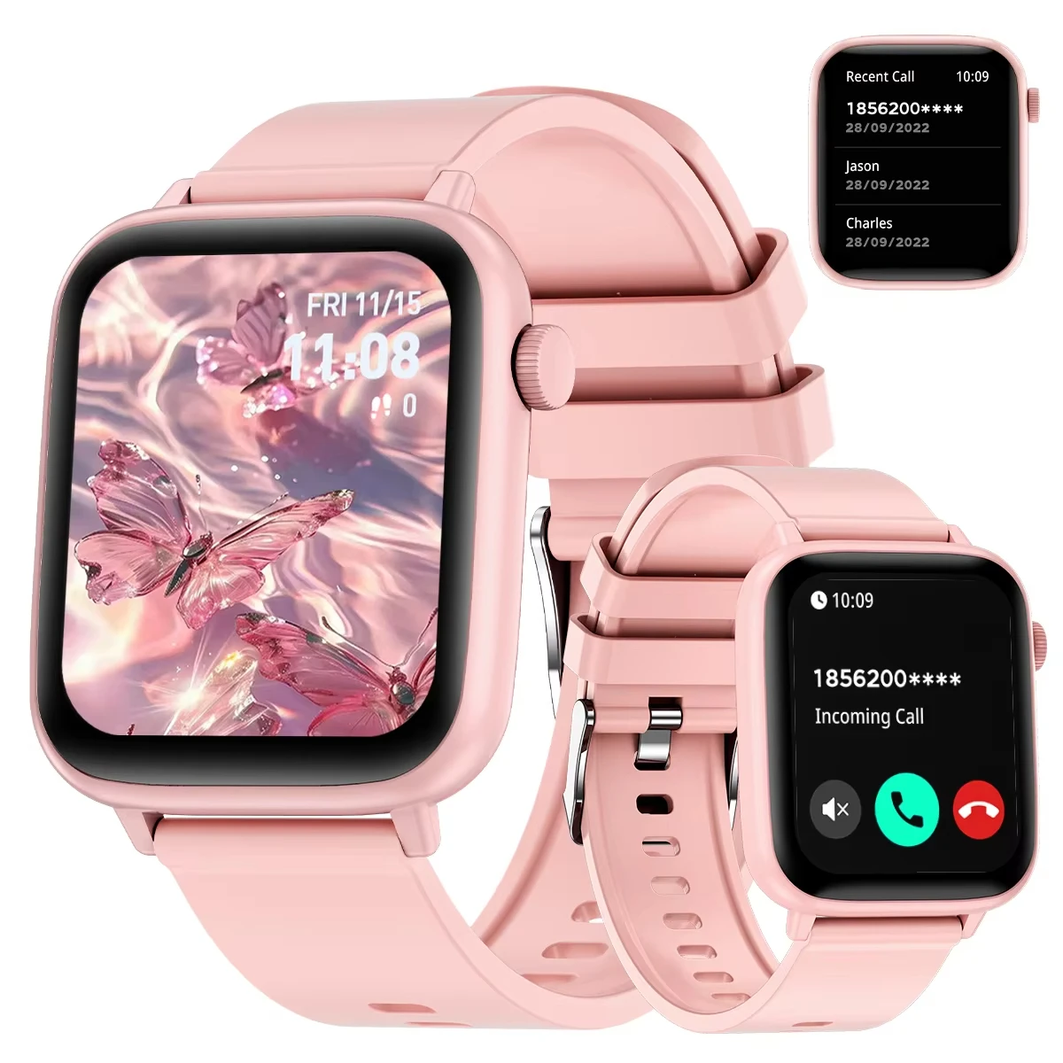 LAXASFIT 新しいスマートウォッチ女性 1.83 インチ画面カスタマイズ