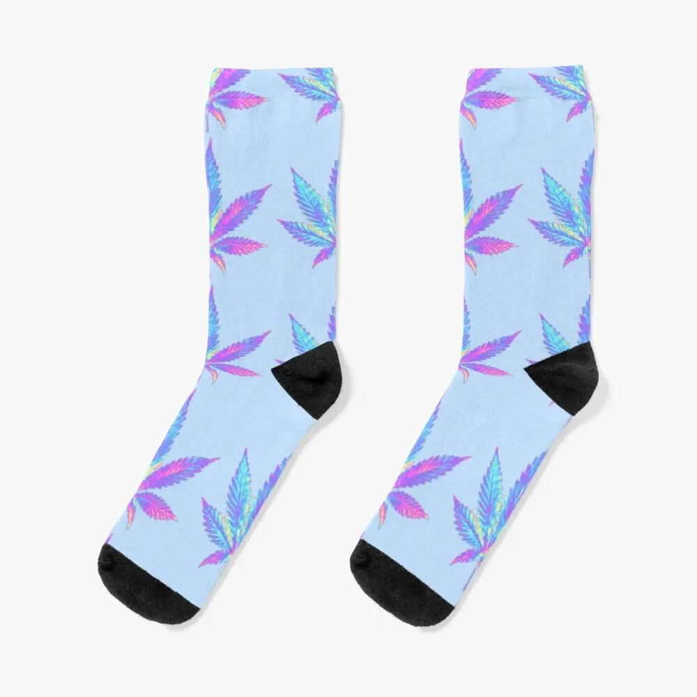 

Holographic Weed Socks sport winter thermal new in's moving stockings Luxury Woman Socks Men's