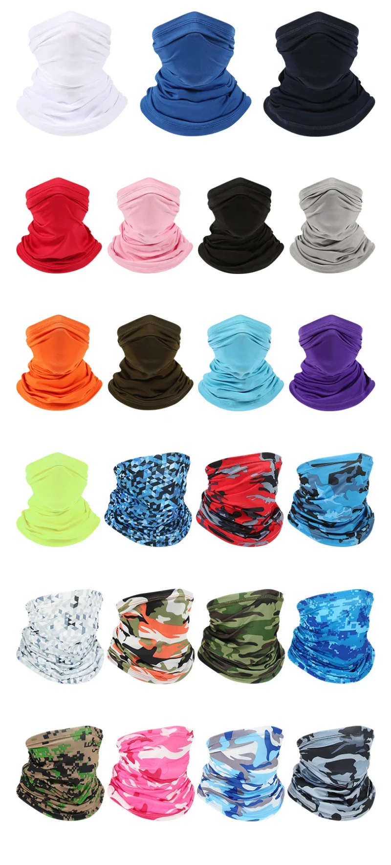 Description Picture 4 of itemUV Protection Scarf Ice Silk Face Cover mask Neck Tube Quick-drying Outdoor Fishing Cycling Magic Motorcycle Breathable Bandana