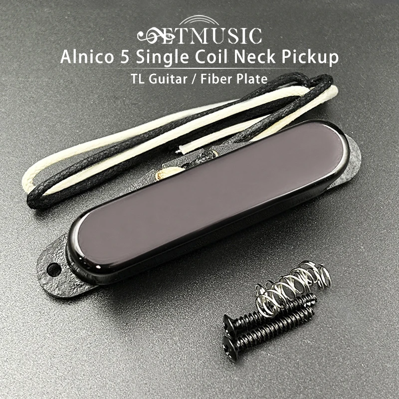 Alnico V Vintage Tl Sealed Single Core Neck Pickup Alnico 5 Magnet Fiber Plate Bobina Asta Cromata/Oro/Nero