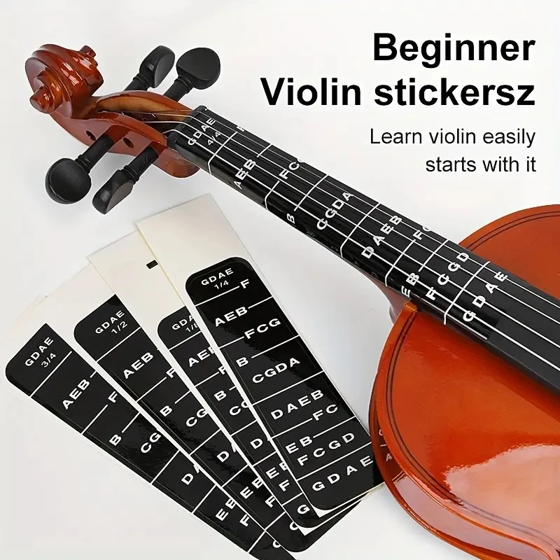 Violin scale stick bitmap scale without leaving glue beginner violin special sticker 1PC
