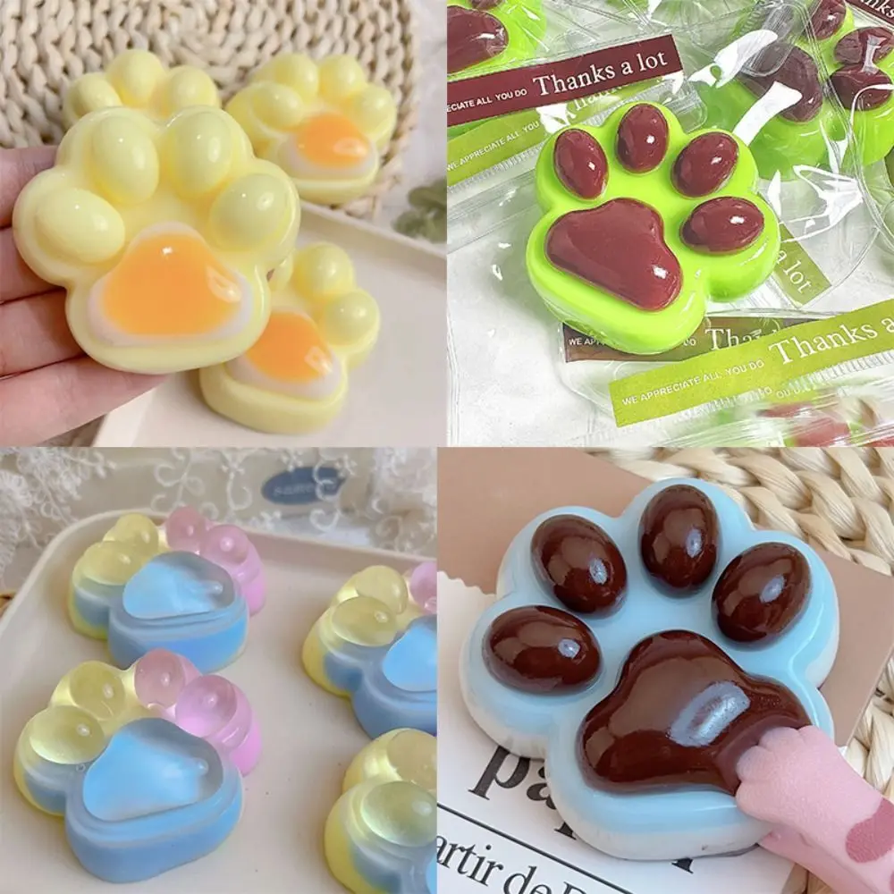 Creativity Squeeze Squeeze Cat Paw Toys Sticky Soft Cat Paw Decompressing Toy Abreact Relief Relax Toys antistress foot kids toy 6