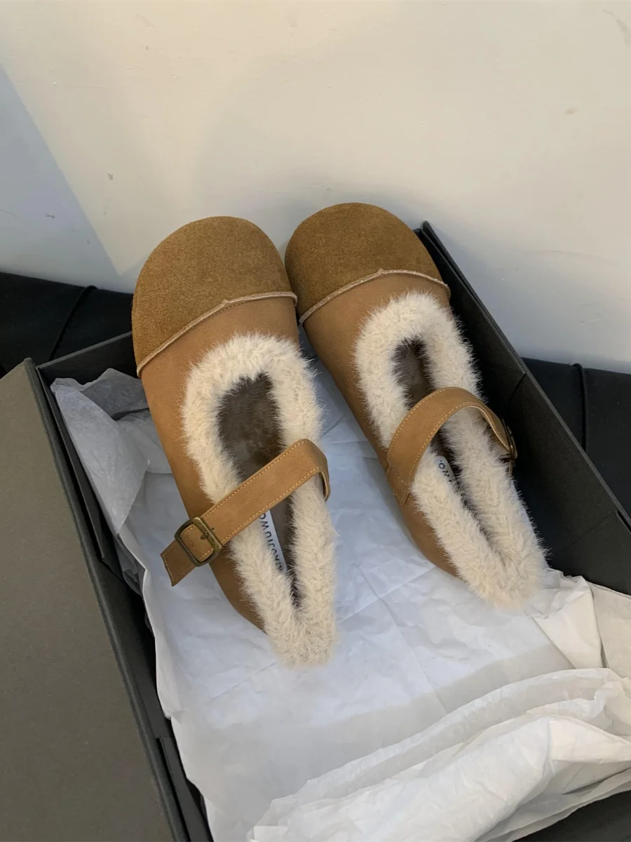 

Мокасины женские из натуральной кожи, повседневные кроссовки, плоская подошва, круглый носок, в стиле ретро, зимняя обувь, смешанные цвета