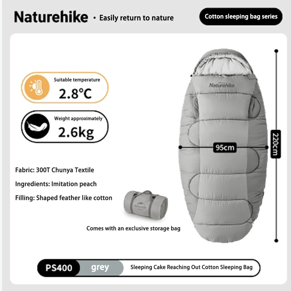 Single Sleeping Bag Waterproof Suitable for Camping Backpack or Hiking Single Cotton Bag for Adults