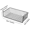 1pc Hanging Net Basket Iron Material Large Capacity Hanging Under Cabinet Wall Wardrobe Storage Basket Kitchen Tools 6