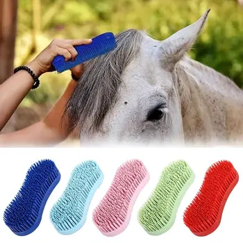 Colorful Horse Grooming Massage Brush 1