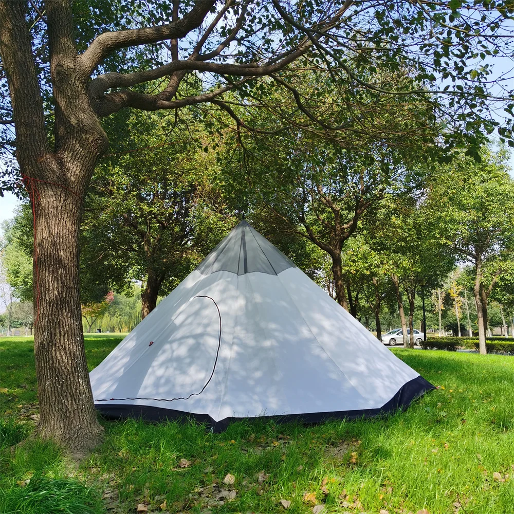 4 Seasons Camping Inner Tent Rodless Ultralight Pyramid Tent's Inner Tent 2-3 Person Portable Winter Camping Tent's Teepee