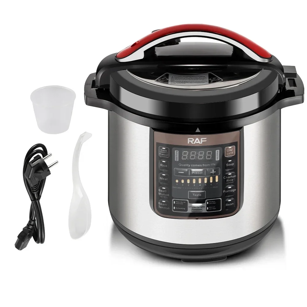 RAF Newest Multifunctional 12L Slow Cooker Smart Programmable Electric Pressure Rice Cooker
