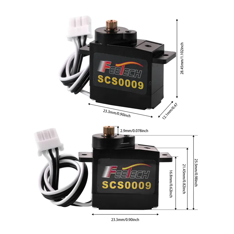 1/5/10PCS Feetech 2.3Kg SCS0009 Serial Micro Servo Single Shaft Servo TTL Level Feedback Mini Servo for Robot Arm & Finger Thumb image 5