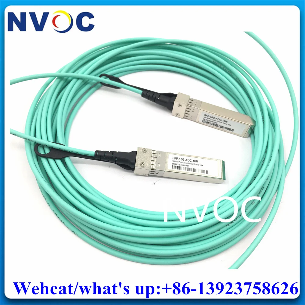 Cavo 10G Aoc 35M, Modulo Sfp + A Sfp + 35Mts Sfp Om3-Aqua Ottico Attivo Per Cisco,Huawei,Mikrotik