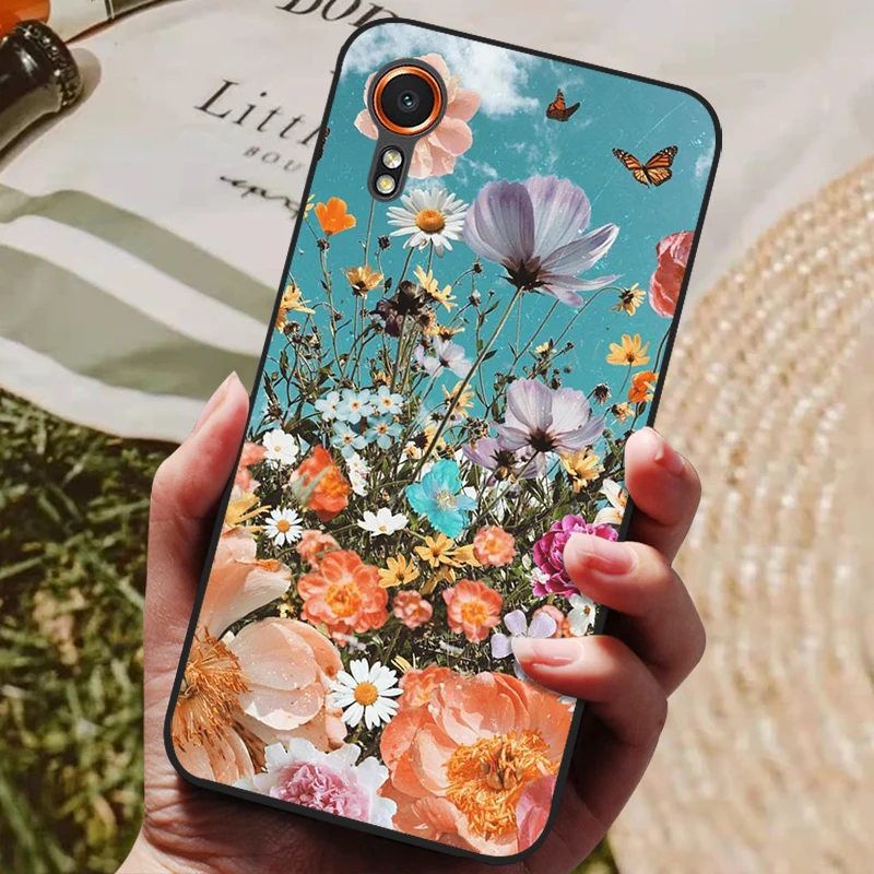 Fashion Painted TPU Silicone Phone Back Cover for Samsung XCover Series