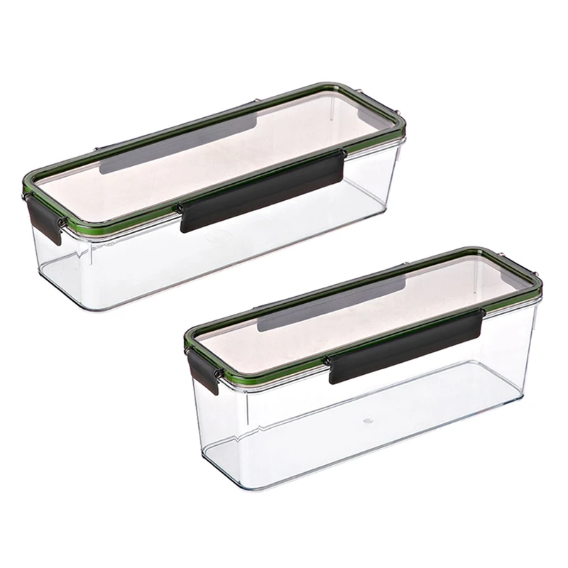 

Spaghetti Container Food Storage Box Square Noodle Box Transparent Grain Seal Tank Airtight Clear Pasta Container
