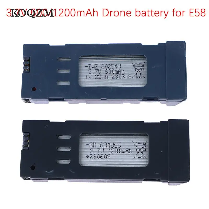 Drone Battery Spare Part Battery 3.7v 600mAh/1200mAh For E58 PRO Drone Battery Accessory 3.7v 1800mAh For Q6 Battery