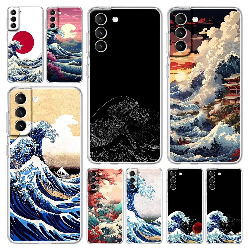 Fashionable Phone Case Featuring The Great Wave of Kanagawa Design