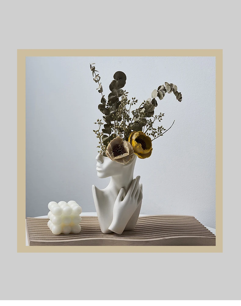 Vase Livre Acrylique Transparent en Forme de Livre pour Fleur Et