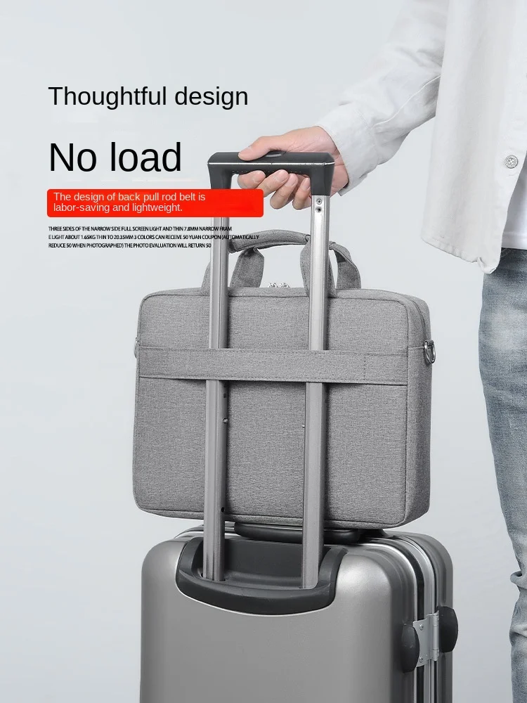 QINNXER Laptop Sling Weekend Bags Single Shoulder Handbag stylish 15.6 Thickened Shockproof Suitable for women Men's ladies work