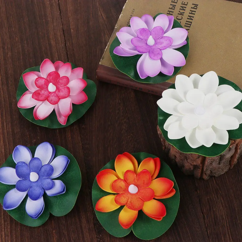 

Floating Induction Floating Water Lotus Lamp LED Electronic Candle Waterproof Lotus Wishing Lamp 10cm Lotus