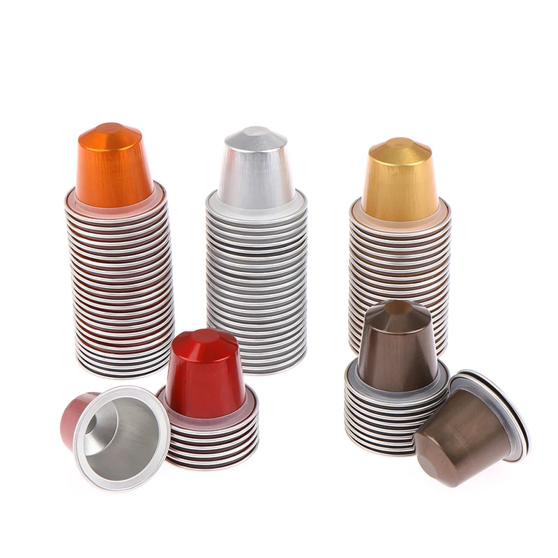 10Pcs/set Reusable Nespresso Coffee Capsules Disposable Nespresso Pods