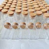 8/30 Pcs 40ml Glass Bottle Cork Stopper Tiny Glass Jars Transparent Empty Mini Containers DIY Wedding Favors Wishing Bottles 5
