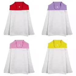 Sublimation Blank Towel Handkerchief Dress Shape Sublimation Blanks Print Kitchen Towel For Heat Transfer Printing